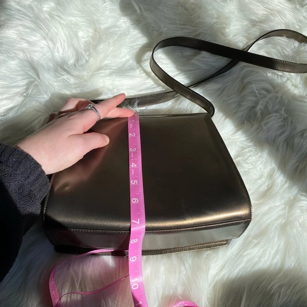 Salvatore Ferragamo beautiful vintage bronze purse satchel crossbody